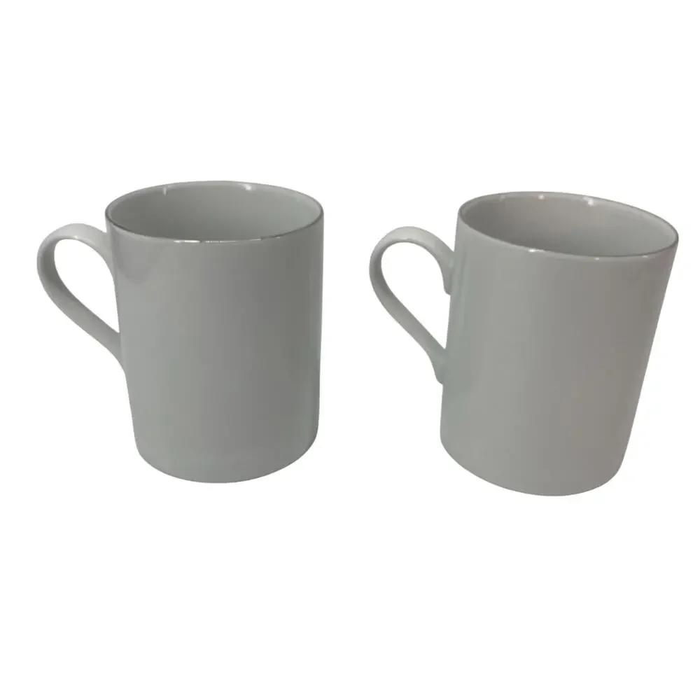 Pottery Barn Christmas Reindeer Mugs (2) Comet & Donner